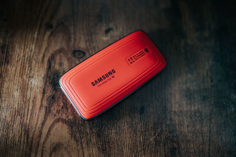 The Samsung X5 portable SSD. One of the fastest portable hard drives on the market at the moment